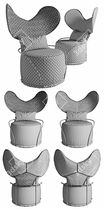 Luxury Hotel Furniture by Moroso 3D model image 3