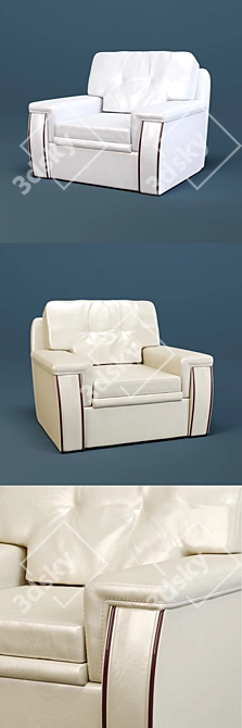 Luxury Lord Armchair: BIS-M 3D model image 3