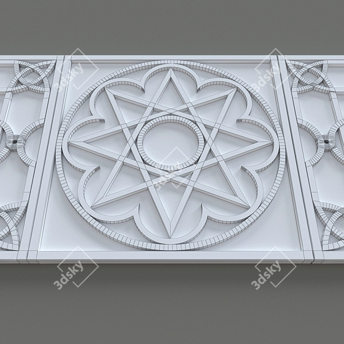 Modular Gypsum Panels: Afrosiab 3D model image 2