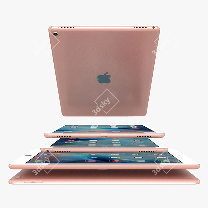 Ultimate Apple iPad Pro 10.5: Sleek and Powerful 3D model image 3