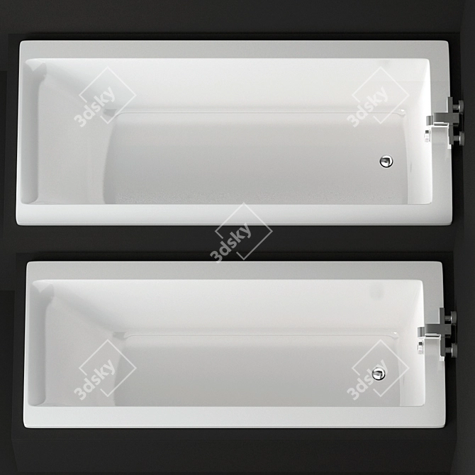 Modern Metropolitan Bath Collection 3D model image 1