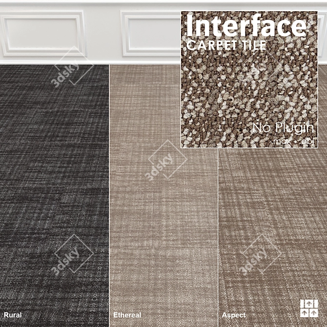 Contemplation Texture Carpet: 24 High-Res Options 3D model image 1