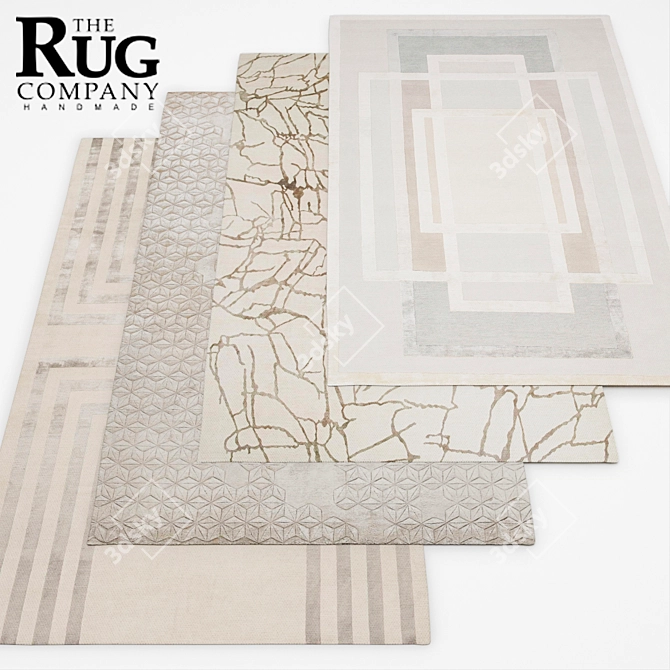 Luxury Rug Collection: Timeless Elegance 3D model image 1