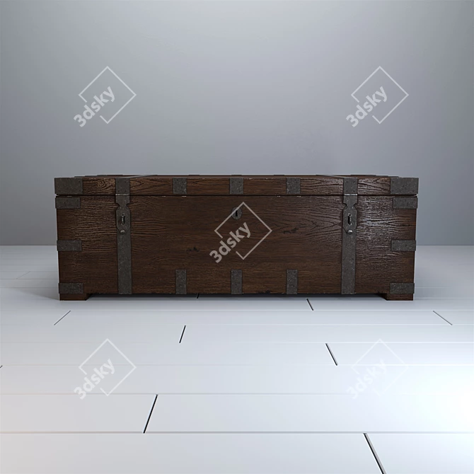 Restoration Hardware Heirloom Chest 3D model image 2