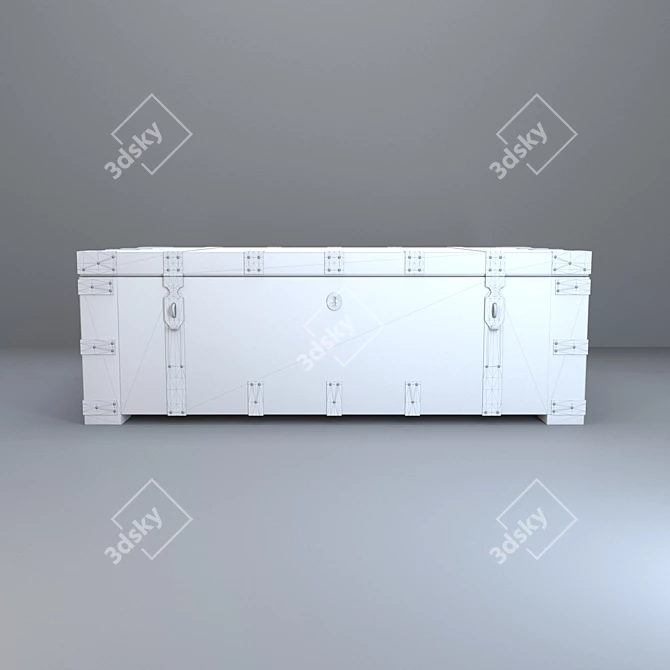 Restoration Hardware Heirloom Chest 3D model image 3