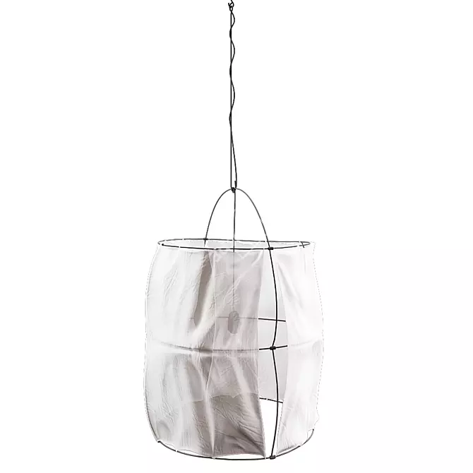 Elegant Koushi Pendant Light 3D model image 1