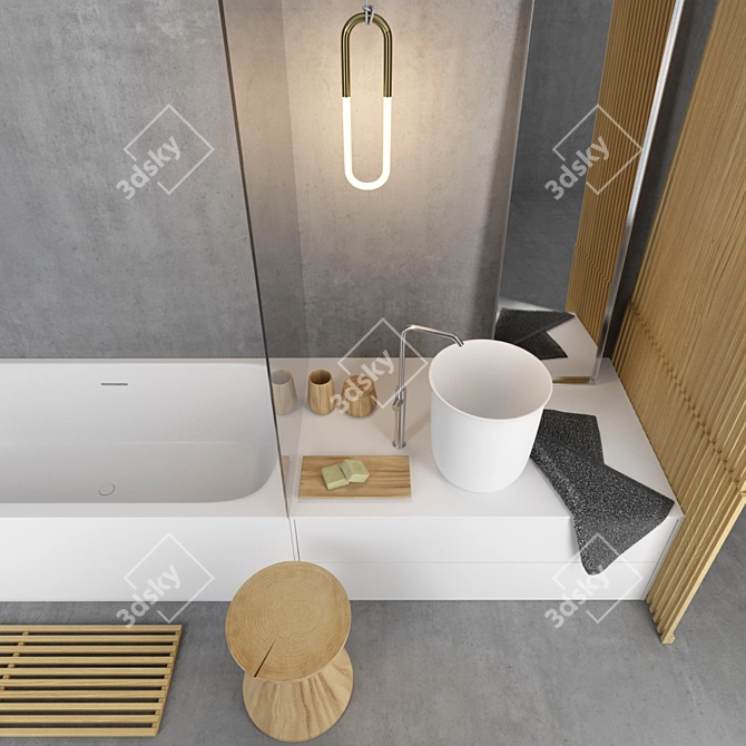 Rexa Design Hammam R1: Luxury Bathroom Collection 3D model image 3