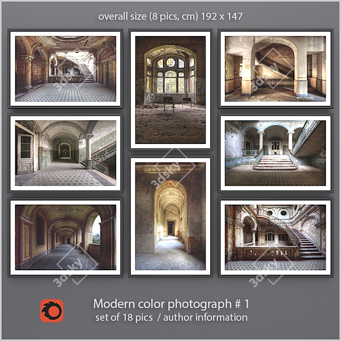 Title: Contemporary Color Photographs - 18 Masterpieces 3D model image 1