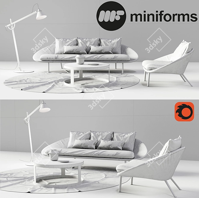 Modern Italian Furniture | MINIFORMS 3D model image 3