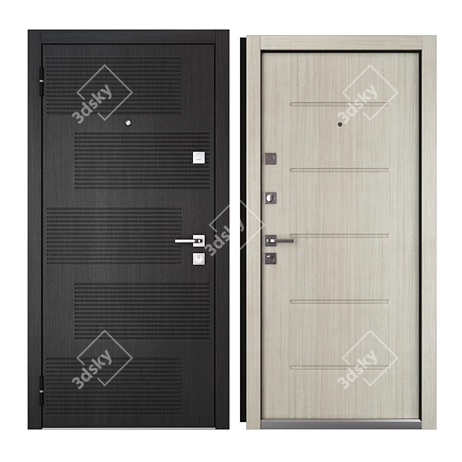 EnterDoor Bastion - Premium Metal Entrance Door 3D model image 3