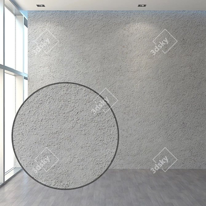 Title: Seamless Coarse Plaster Texture 3D model image 1