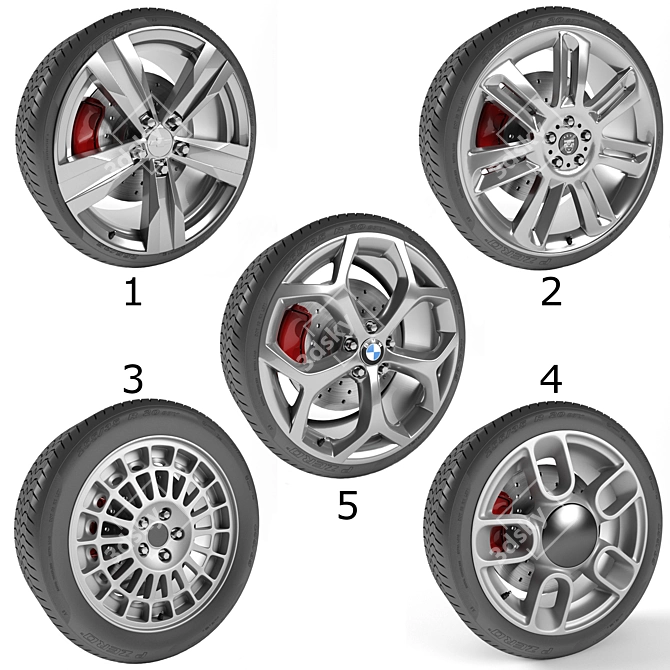 Dynamic Wheel Set: Part Two 3D model image 1