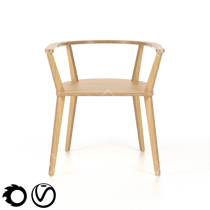 Unika Moblär Enköpings Chair 3D model image 2