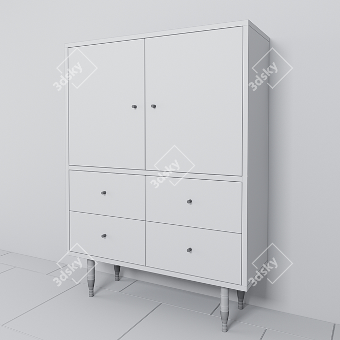 Midcentury Modern Cabinet - Gullfoss 3D model image 3