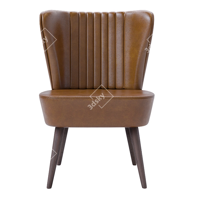 Modern Upholstered Chair 3D model image 2