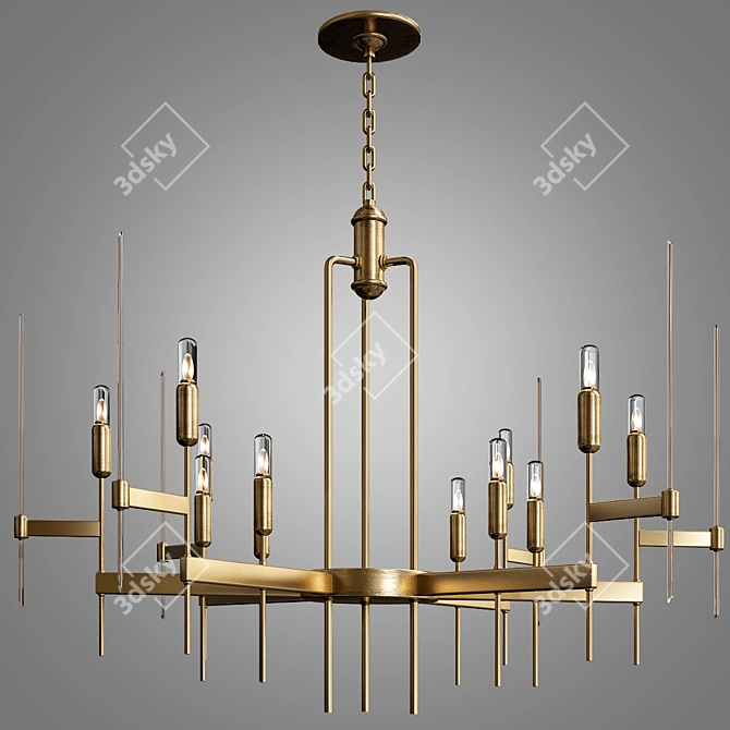 Elegant Hudson Valley Chandeliers 3D model image 1