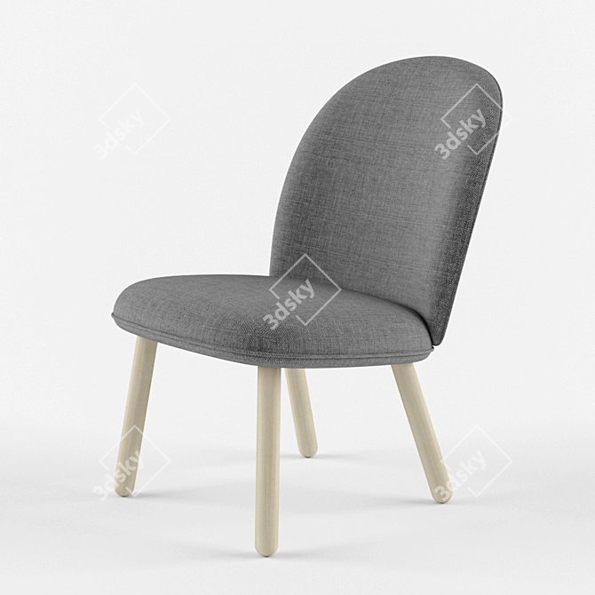 Modern Danish Design Ace Lounge Chair 3D model image 1