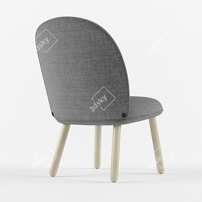 Modern Danish Design Ace Lounge Chair 3D model image 2