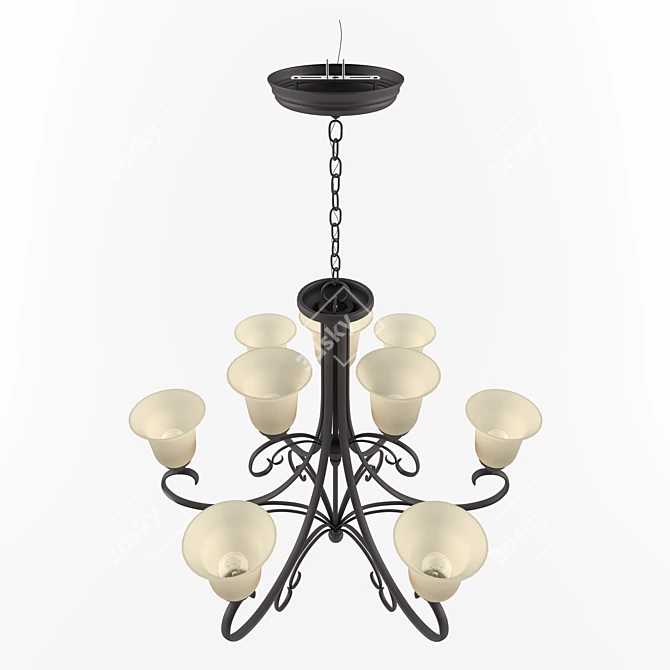 Elegant Sea Gull Chandelier "Del Plato 3D model image 2