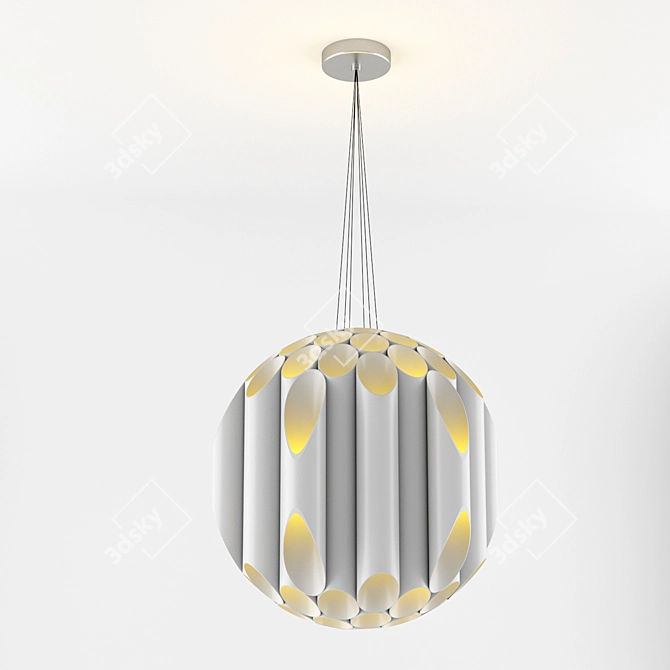 Modern PVC Pendant Light 3D model image 1