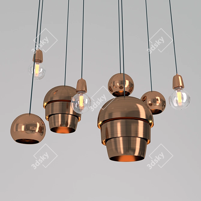 Elegant Lighting Fixtures: Pina Cona, Ball and Globe 3D model image 3