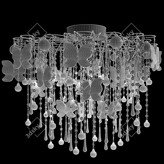 Pataviumart Ceiling Lights: Art Deco Glamour 3D model image 2