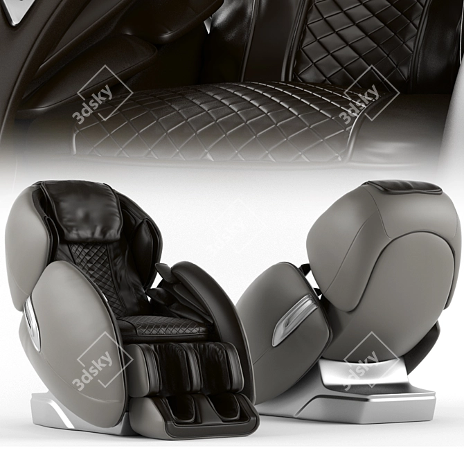 3D Max Massage Chair: Modern Design 3D model image 1