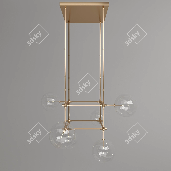 Elegant Soap Chandelier by SchwungHome 3D model image 2