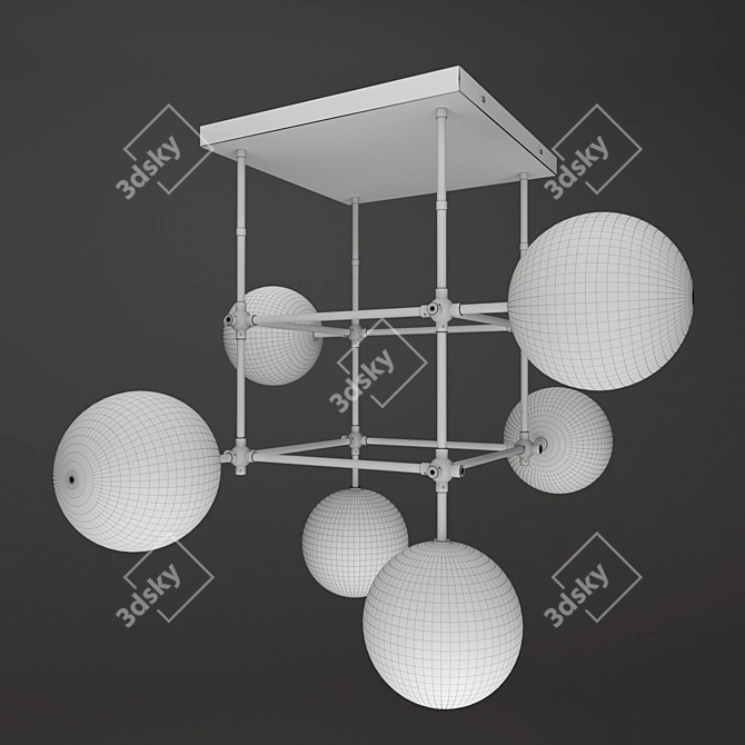 Elegant Soap Chandelier by SchwungHome 3D model image 3