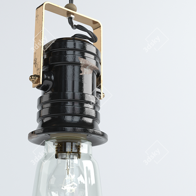 Rustic Chic Lighting Set: Ferroluce Retro Urban 3D model image 3