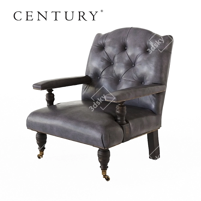 Luxury Leather Lowell Chair 3D model image 1
