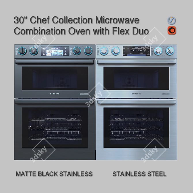 Samsung Flex Duo Microwave Oven 3D model image 1