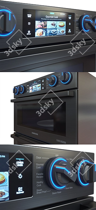 Samsung Flex Duo Microwave Oven 3D model image 3