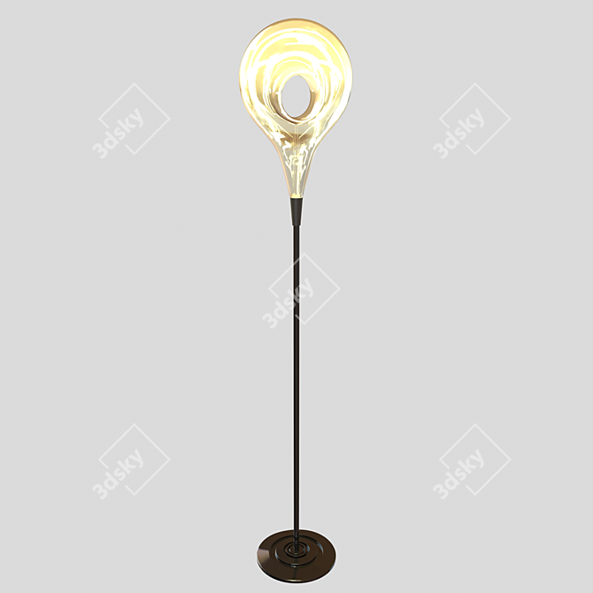 Adjustable Modern Floor Lamp 3D model image 1