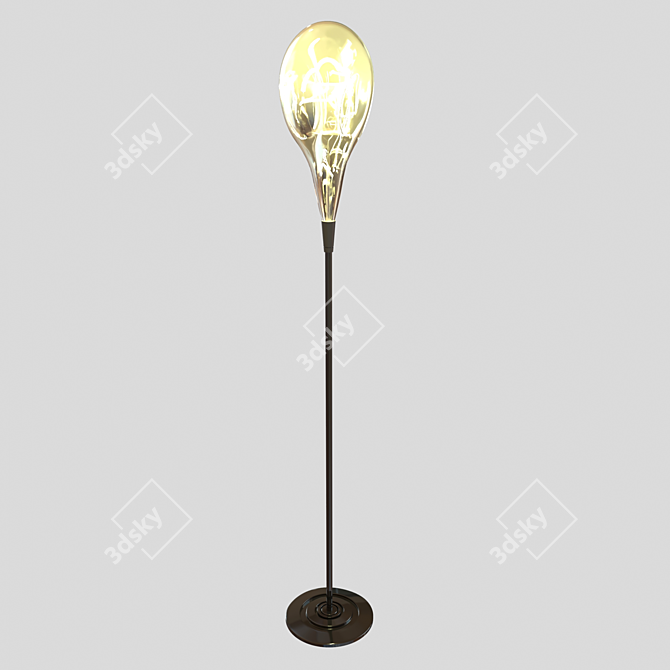 Adjustable Modern Floor Lamp 3D model image 2