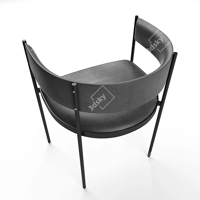 Elegant Leather Chair: Era 3D model image 2