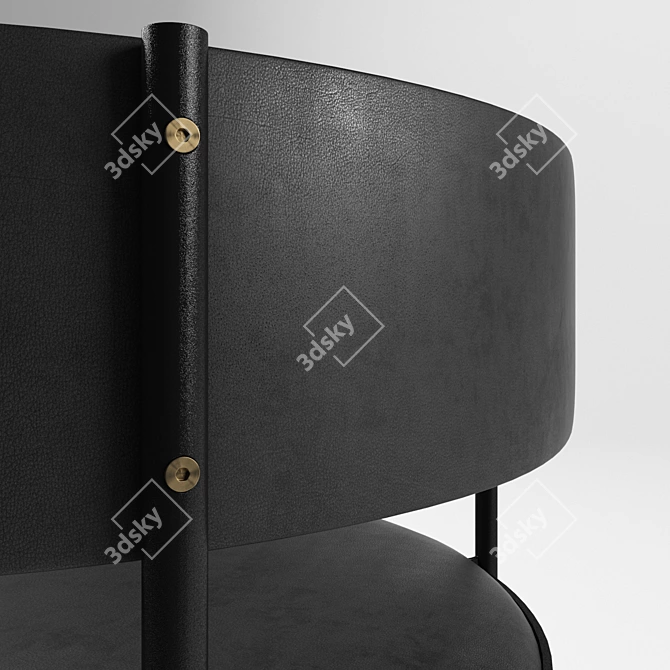 Elegant Leather Chair: Era 3D model image 3