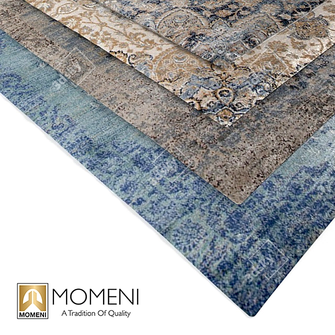 Momeni Amelia Collection: Elegant Rugs Couples Classic Colors 3D model image 2