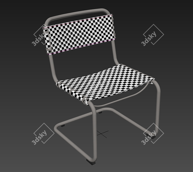 Rex Upholstered Dining Chair 3D model image 3