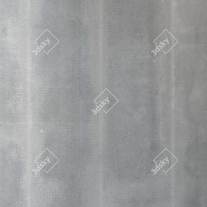 Loft-Style Concrete Wall 3D model image 3