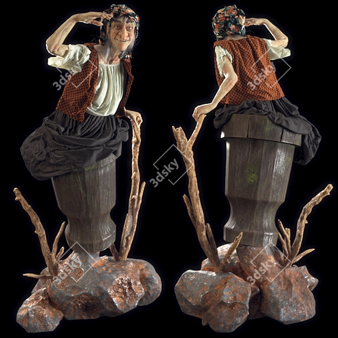 Title: Enchanting Baba Yaga Model 3D model image 1