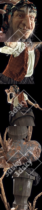 Title: Enchanting Baba Yaga Model 3D model image 2