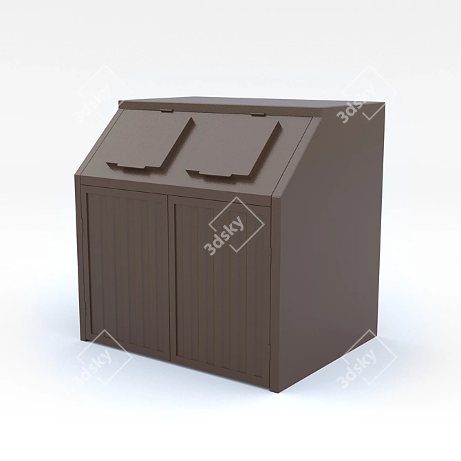 Moscow Garbage Storage Bin 3D model image 1