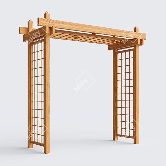 Elegant Pergola: Transform Your Space 3D model image 1