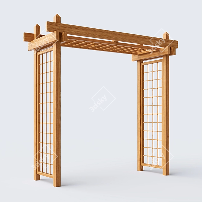 Elegant Pergola: Transform Your Space 3D model image 2