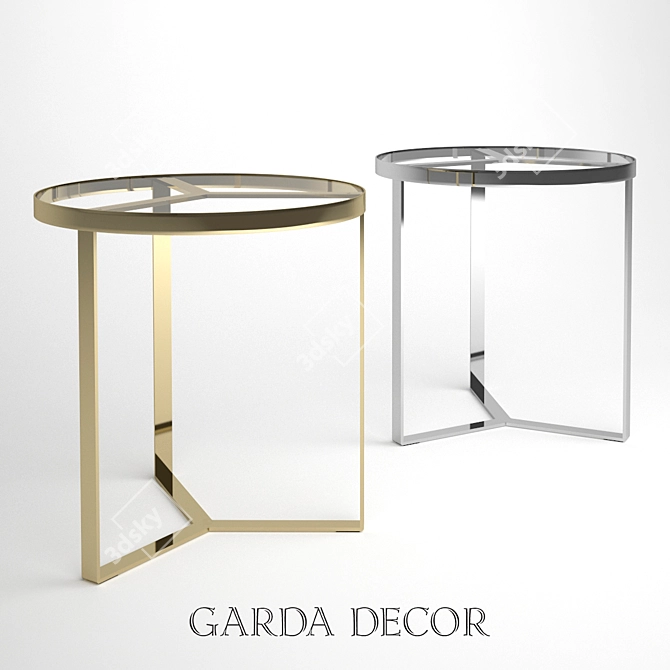 Garda Decor Magazine Table 3D model image 1