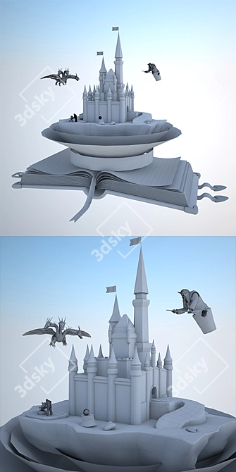 Fairytale Mashup: Enchanting Character Collection 3D model image 3