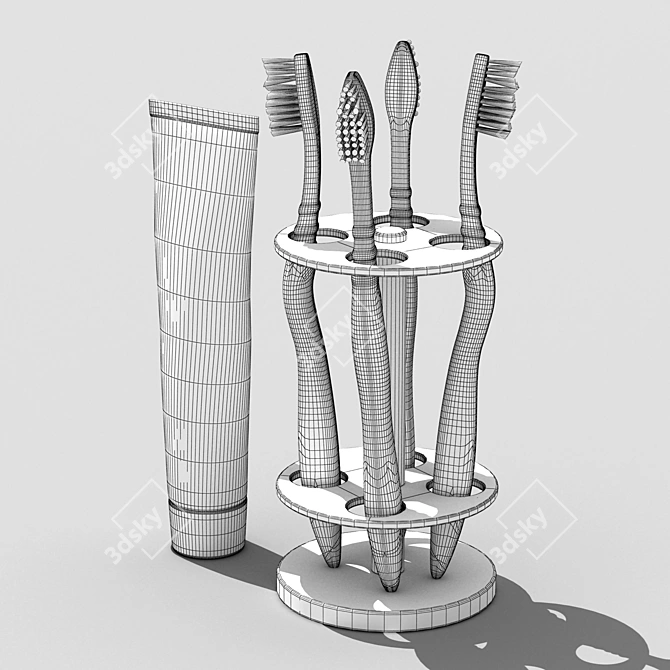 Healthy Smiles: Morning & Evening Brushing! 3D model image 2