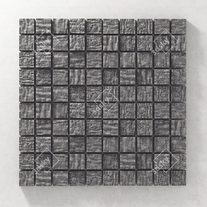 Premium Stone Panel: High-Quality 3D Texture 3D model image 1