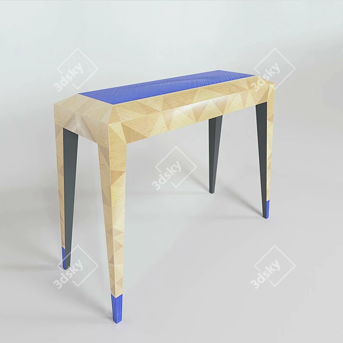 Modern Triangular Console Table 3D model image 2